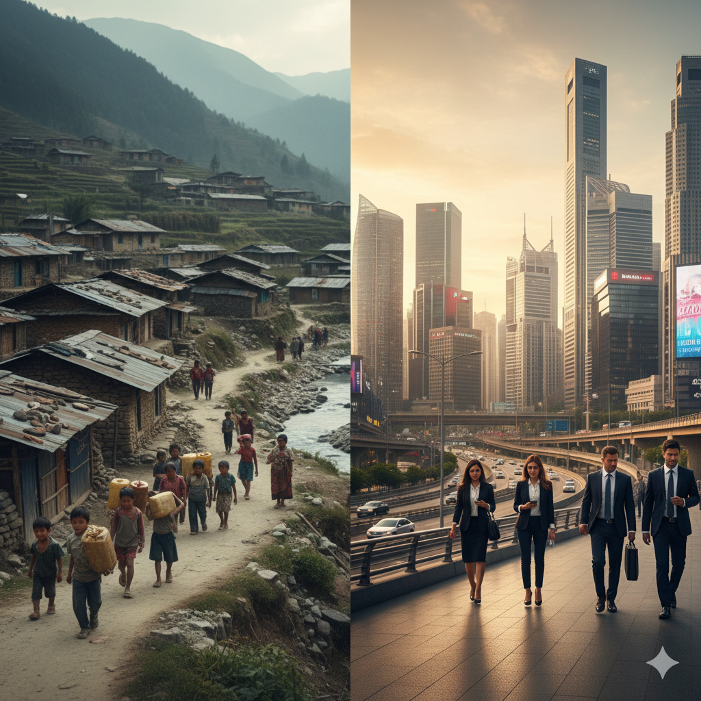 Kemiskinan dan Kesenjangan Sosial di Asia Selatan: Studi Kasus Bangladesh dan Nepal.